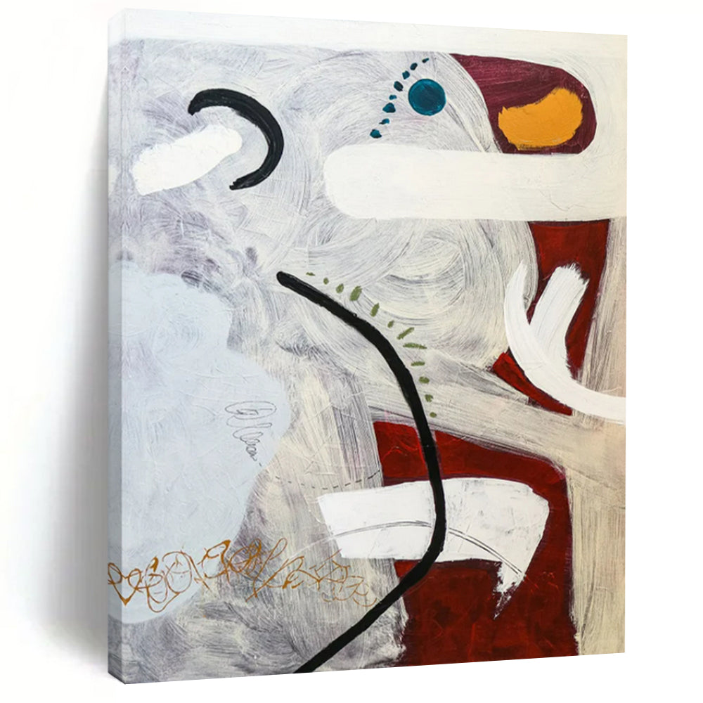 “Colorful Abstract Fusion” - Abstract Expressionist Painting On Canvas PT2380