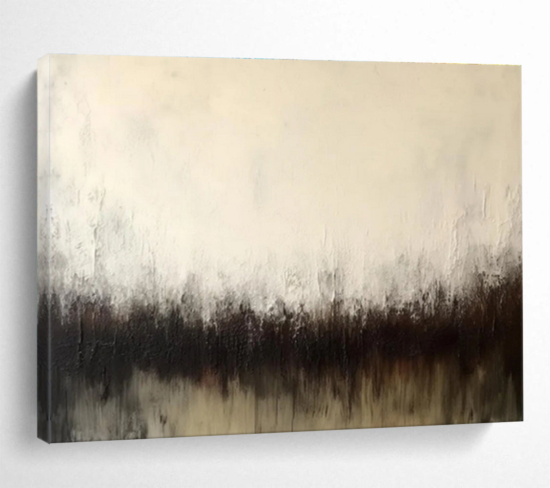 Dark Horizon on Light - Dramatic Landscape Painting On Canvas DKS333