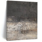 Gray and Brown Textured, "Weathered Wall" – Textured Abstract Painting On Canvas PS0947