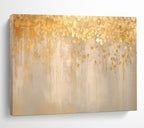 “Gilded Drip Elegance” - Gold - Accent Abstract Painting On Canvas PT1535