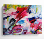 “Vibrant Color Chaos” Abstract Painting On Canvas DKS297