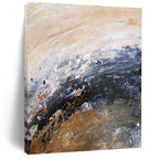 “Earth - Toned Abstract Swirl” - Abstract Landscape - Inspired Painting On Canvas PS0009
