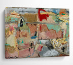 “Earth - Toned Abstract” - Textured Collage Painting On Canvas PT243