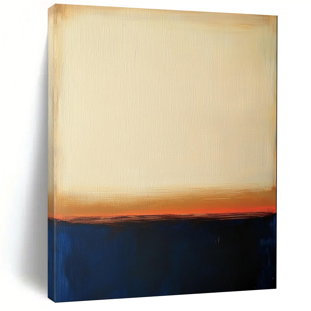 “Yellow - Brown - Blue Gradient Abstract” - Color - Field Painting On Canvas PT1951