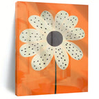 Whimsical Flower, "Polka Dot Daisy" – Pop Art Painting On Canvas PS1041