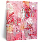 “Pink Abstract Rhapsody” - Expressionist Abstract Painting On Canvas PT2300