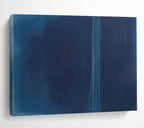 Deep Blue Monochromatic Abstract Painting On Canvas DKS099