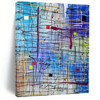 “Color - Streaked Abstract” - Abstract, Energetic - Styled Painting On Canvas PT1583