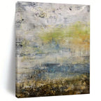“Multi - Color Abstract Subtle Layers” - Serene Abstract Painting On Canvas PS0361