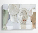 “Neutral Collage Figures” - Mixed Media Collage - Painting On Canvas PT1781