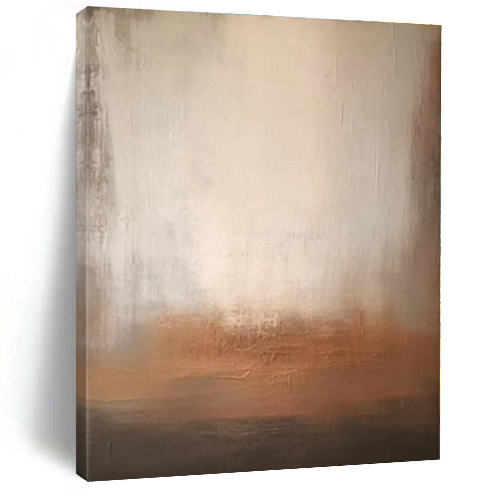 “Beige - Brown Gradient Abstraction” - Beige, Brown Abstract Painting On Canvas PS0519