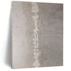 “Gray - White Textured Abstract” - Subtle Abstract Painting On Canvas PS0113