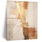 White, Gray, and Gold Textured "Fractured Beauty" Abstract Textured Painting On Canvas PS1052