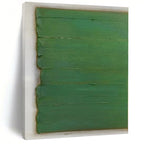 “Green Minimalist Abstraction” - Simple Abstract Painting On Canvas PS0210