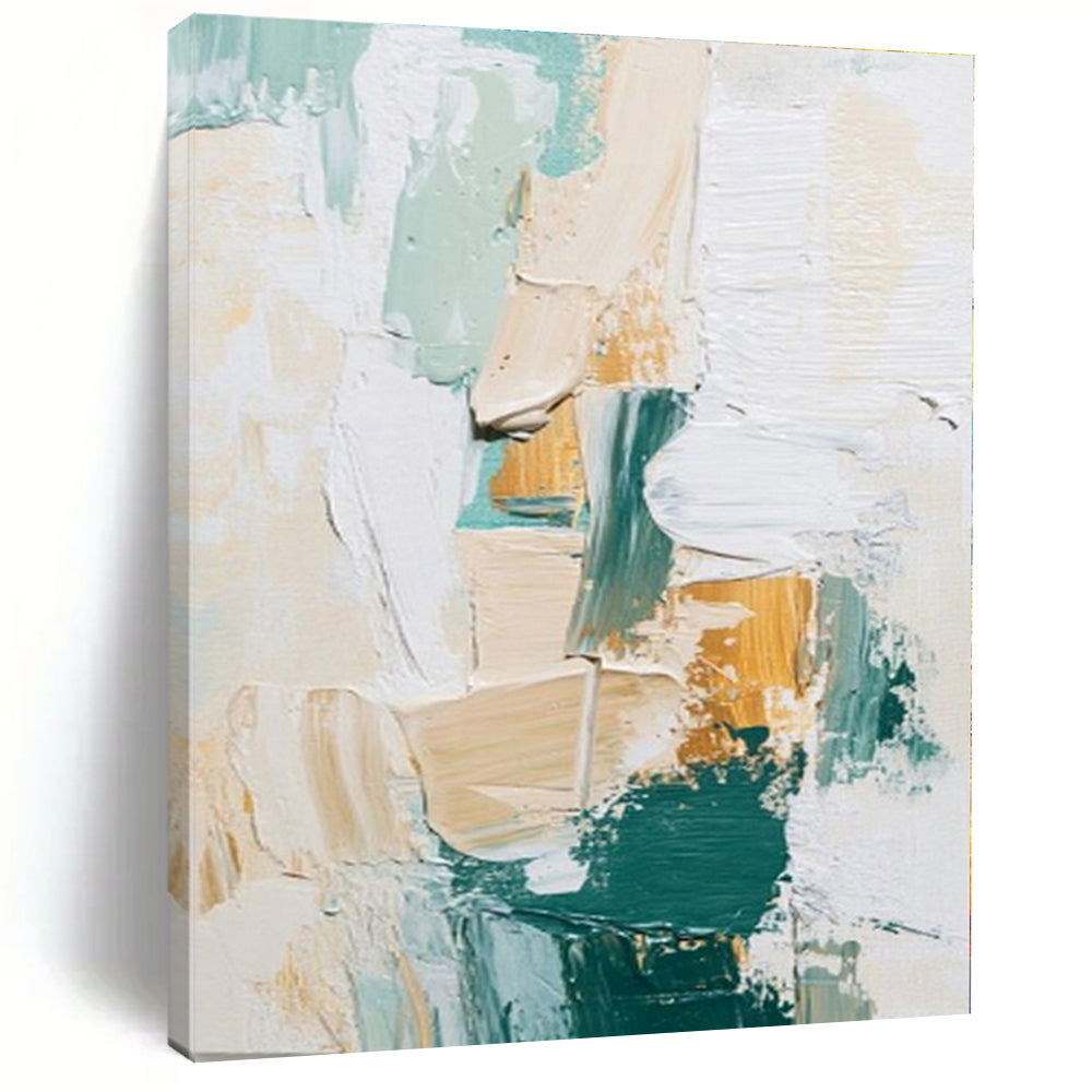 Earthy Tones with Textured Brushstrokes "Textured Earth" Abstract Painting On Canvas PS1282