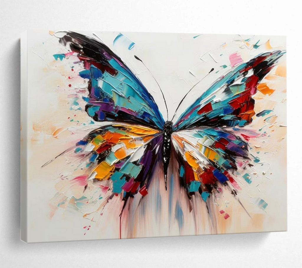 “Colorful Butterfly Wings” - Vibrant Color “Wings of Wonder” Painting On Canvas PT1642