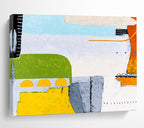 “Muted Geometric Abstract” - Geometric Abstract Painting DKS545