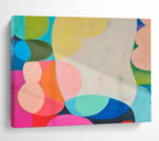 Colorful Geometric Abstract Painting On Canvas DKS056