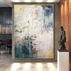 “Multi - colored Abstract Chaos” - Dynamic Abstract Painting On Canvas PS0298