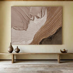 “Textured Earth Tones” - Abstract Landscape Painting On Canvas DKS467