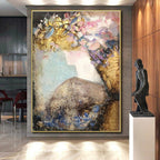 “Figurative Floral Abstract” - Abstract Figurative Painting On Canvas PS0418