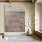 Beige Textured, "Warm Simplicity" – Textured Abstract Painting On Canvas PS0980