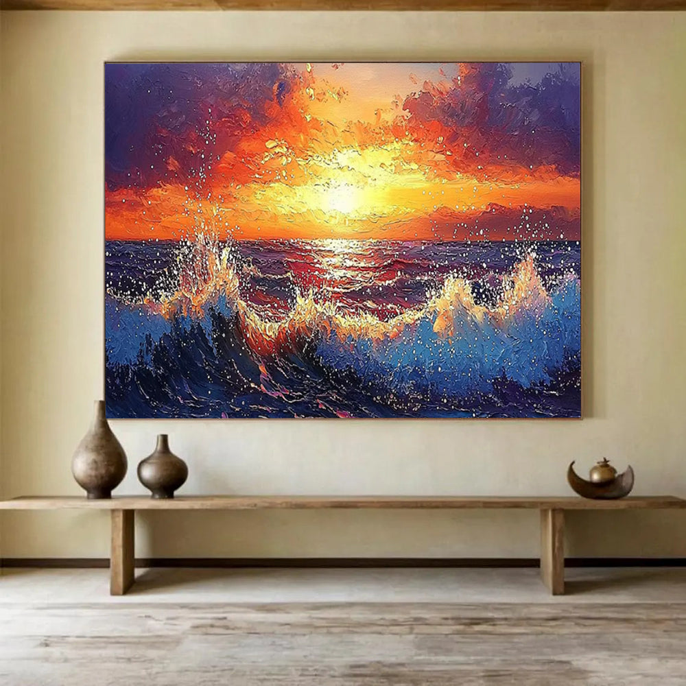 “3D Blossom Tree Abstract” - Sculptural Abstract Painting On Canvas PT165
