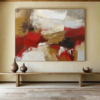 “Bold Color Block Abstraction” - Abstract Expressionist Painting On Canvas DKS506