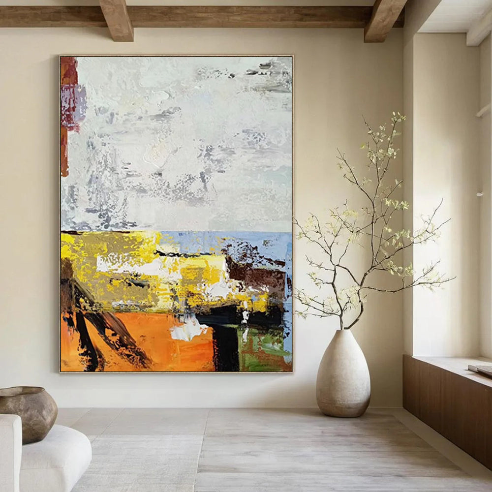 “Color Burst Abstract” - Abstract Expressionist Painting On Canvas DS019