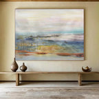 “Pastel Landscape Dream” Abstract Painting On Canvas DKS300