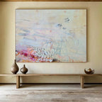Subtle Color Abstract Painting On Canvas DKS066