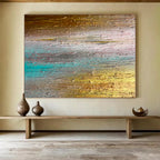 “Mixed Hues & Layered Textures” - Abstract Expressionist - Painting On Canvas PT1691