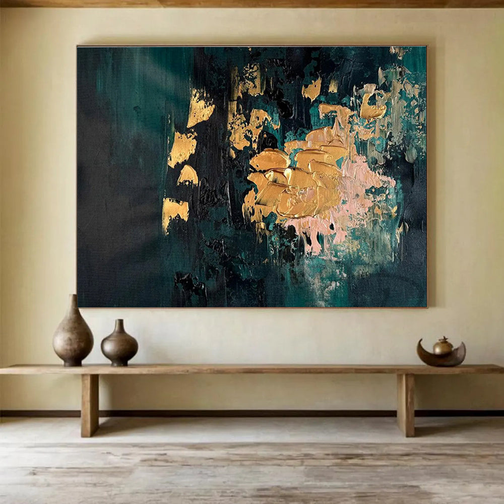 “Red, Grey, and Black Urban Reflection” Abstract Painting On Canvas DKS262