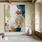 “Colorful Abstract Mix” - Vibrant Abstract Painting On Canvas PT1019