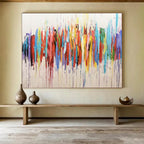 “Color Burst Drip” - Abstract Expressionism Painting On Canvas PT223
