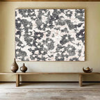 “Monochrome Floral Pattern” - Graphic Print on Canvas PT1491