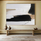 Warm Neutrals and Bold Strokes - Contemporary Abstract Painting On Canvas DKS315