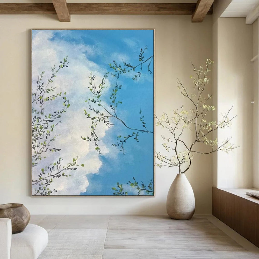 “Sky Through Branches” - Impressionist Landscape Painting On Canvas PT1986