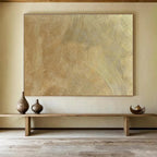 “Golden Textured Abstract” - Abstract Painting on Canvas DKS580