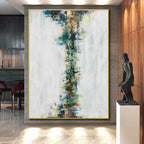 “Colorful Vertical Abstract Flow” - Abstract Expressionist Painting On Canvas PS0025