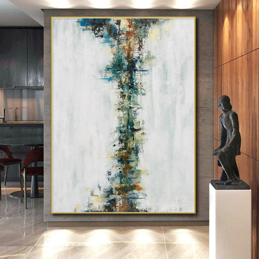 “Colorful Vertical Abstract Flow” - Abstract Expressionist Painting On Canvas PS0025