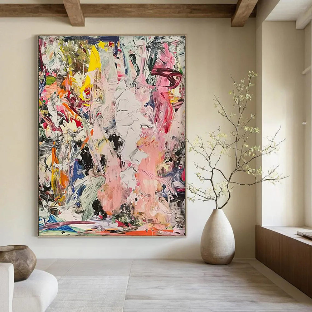 Wild Color Fusion Painting On Canvas DS097