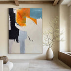 “Color Block Abstract” - Modern Abstract Painting On Canvas PS0208
