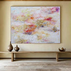 “Pastel - Toned Abstract Clouds” - Dreamy Abstract Painting On Canvas PT1582