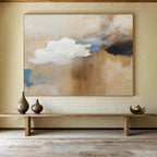 Soft Cloud - Inspired Abstract Painting On Canvas DKS090
