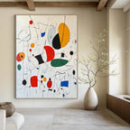 “Colorful Abstract Forms” - Abstract Expressionist Painting On Canvas PT1184
