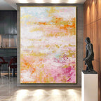“Pastel Rainbow Abstract Dream” - Whimsical Abstract Painting On Canvas PS0047