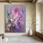 Vibrant Lilac Bouquet, Fauvist Floral, Matisse - Bold Color, Painting On Canvas PT2109