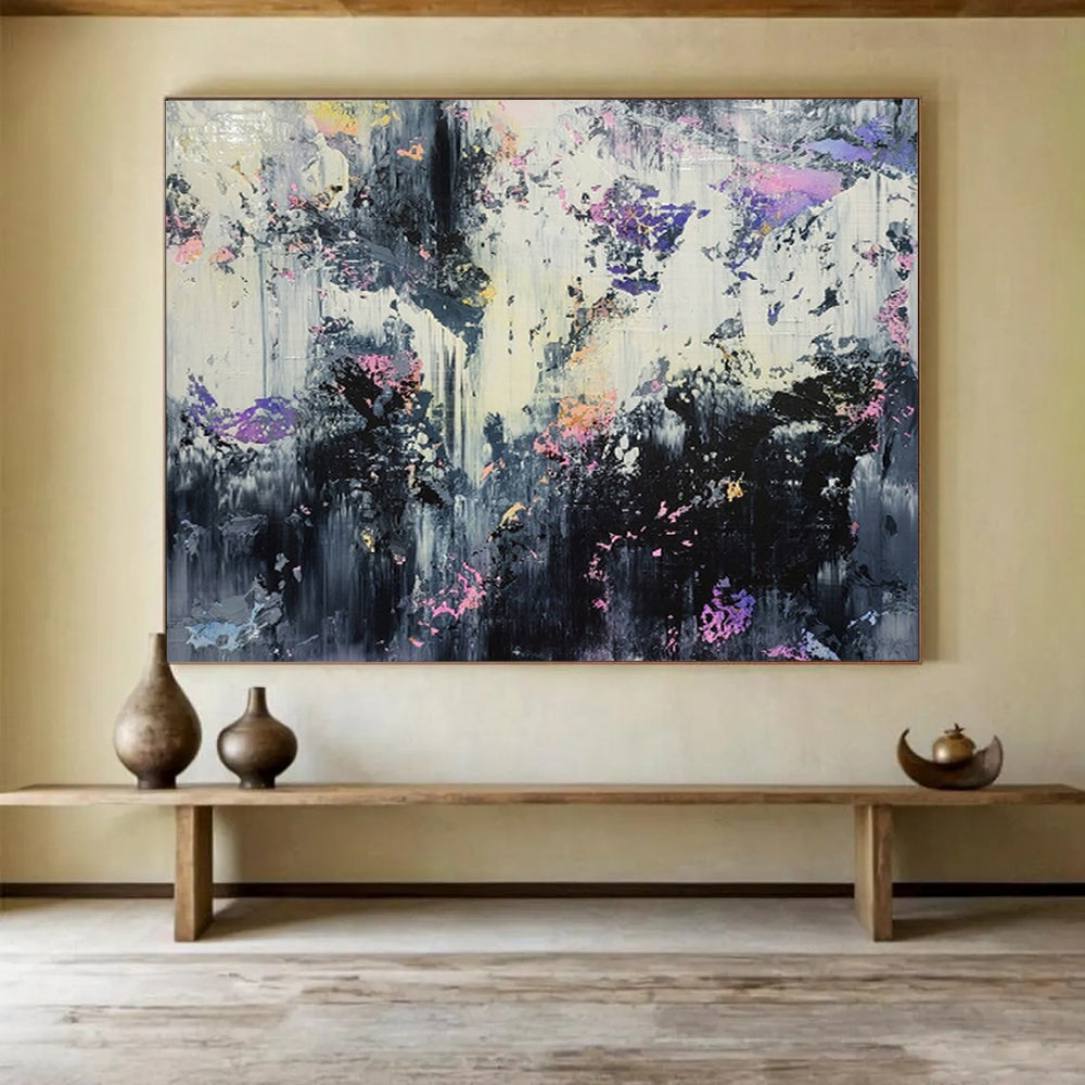 “Colorful Abstract Storm” - Abstract Expressionist - Painting On Canvas PT1752