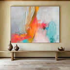 “Colorful Textured Abstract” Abstract Painting On Canvas DKS207